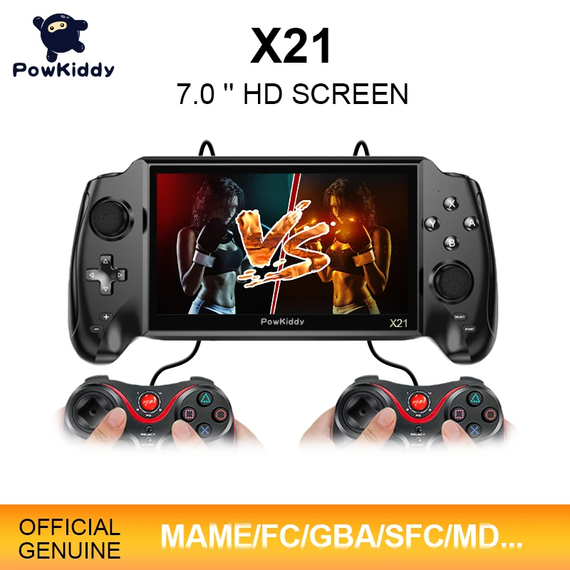 POWKIDDY X21 Портативный Ретро портативная игровая консоль Bulit в 3000 игры 7 0 дюймов HD