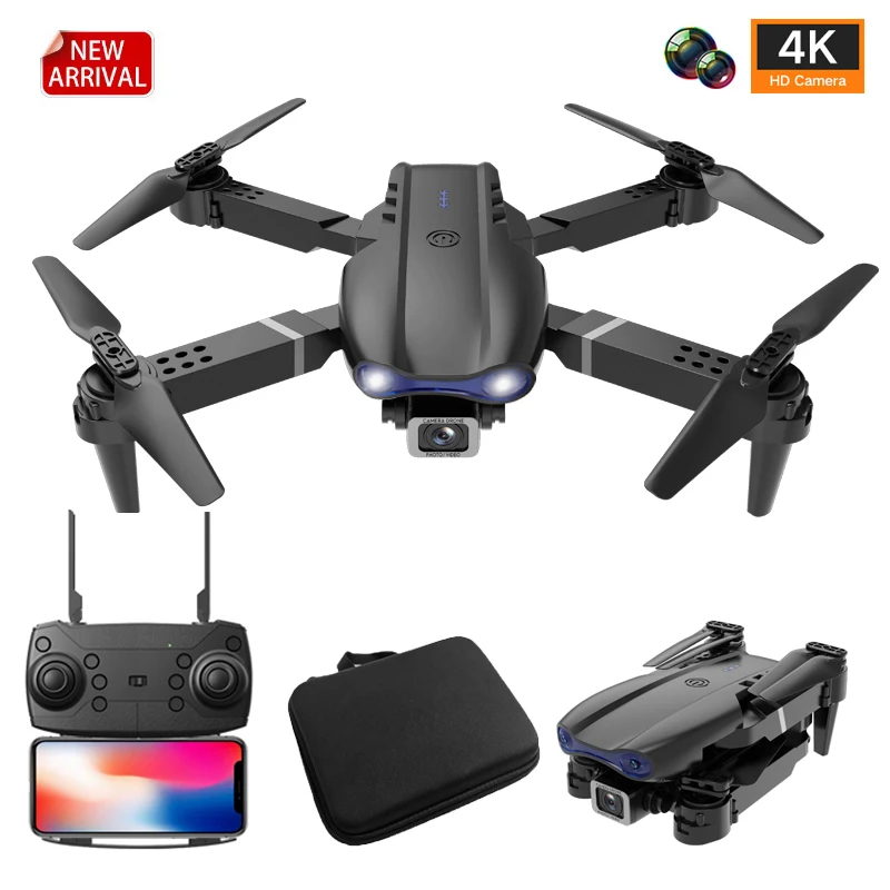 Радиоуправляемый Дрон S1Pro складной Квадрокоптер с широкоугольной HD 4K двойной