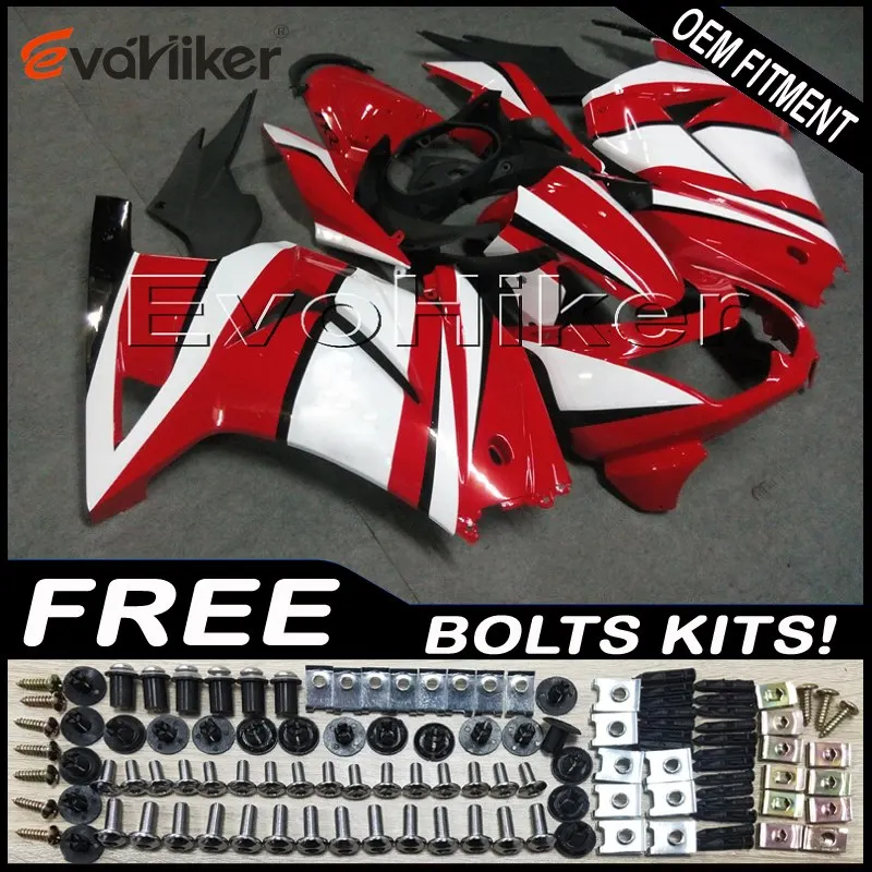 Custom motorcycle plastic cover for ZX250R EX250 2008-2012 ABS motor panels Injection mold red white black+gifts Custom motorcycle plastic cover for ZX250R EX250 2008-2012 ABS motor panels Injection mold red white black+gifts