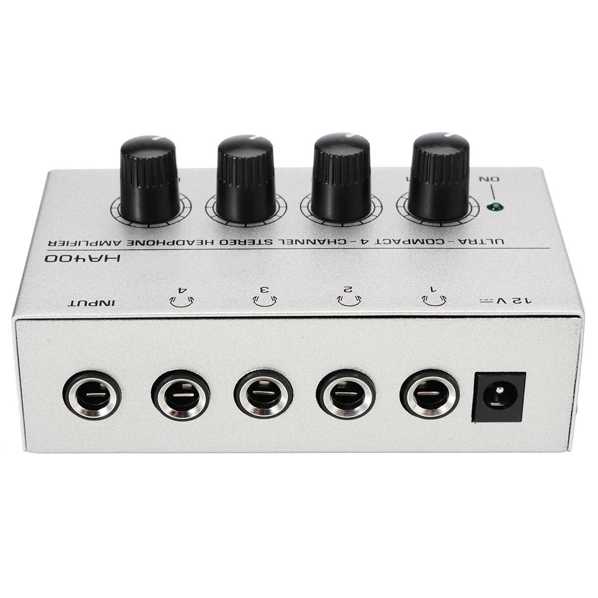 Onsale 1pc HA400 Ultra Compact 4 Channel Headphone Audio Stereo Amp Microamp Amplifier EU Adapter