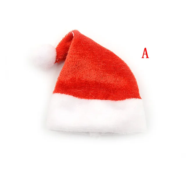 1/2/10pcs Random Knitted Hat Cute Doll Cap Fashion Colourful Headwear Accessories Mini Decorative Christmas Hat Scarf Towel A