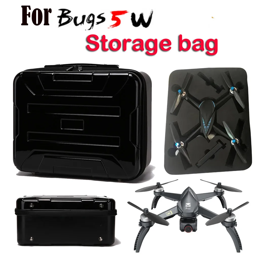 High Capacity Double Deck Design Durable Carrying Box Protective Storage For MJX B5W RC Drone 37x17x9cm