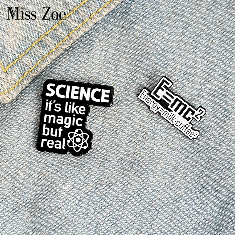 Quote Badge Buckle Custom-Brooches Science Lapel-Pin Magic-But For Friends Jewelry Gift