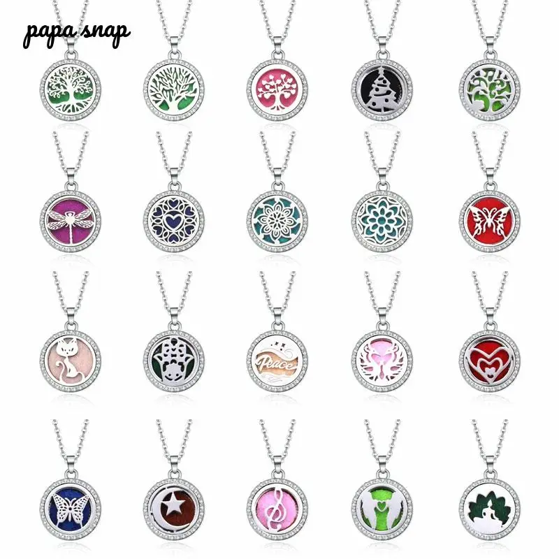 Новое ожерелье с аромадиффузором 30 дизайнов открытое кулоном в виде духов |