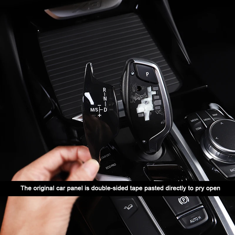 M эмблема ручка переключения рулевого механизма автомобиля Панель крышка наклейки для BMW 5 7 6 серии GT X3 X4 G31 G30 F90 G32 G38 F13 F12 G11 G12 G01 G02 F25