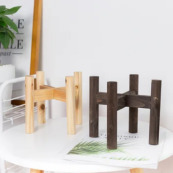 

Flower Plant Shelves Garden Wooden Plant Stand Pot Rack Stand Wood Display Shelf Potted Storage Rack Holder Decorations