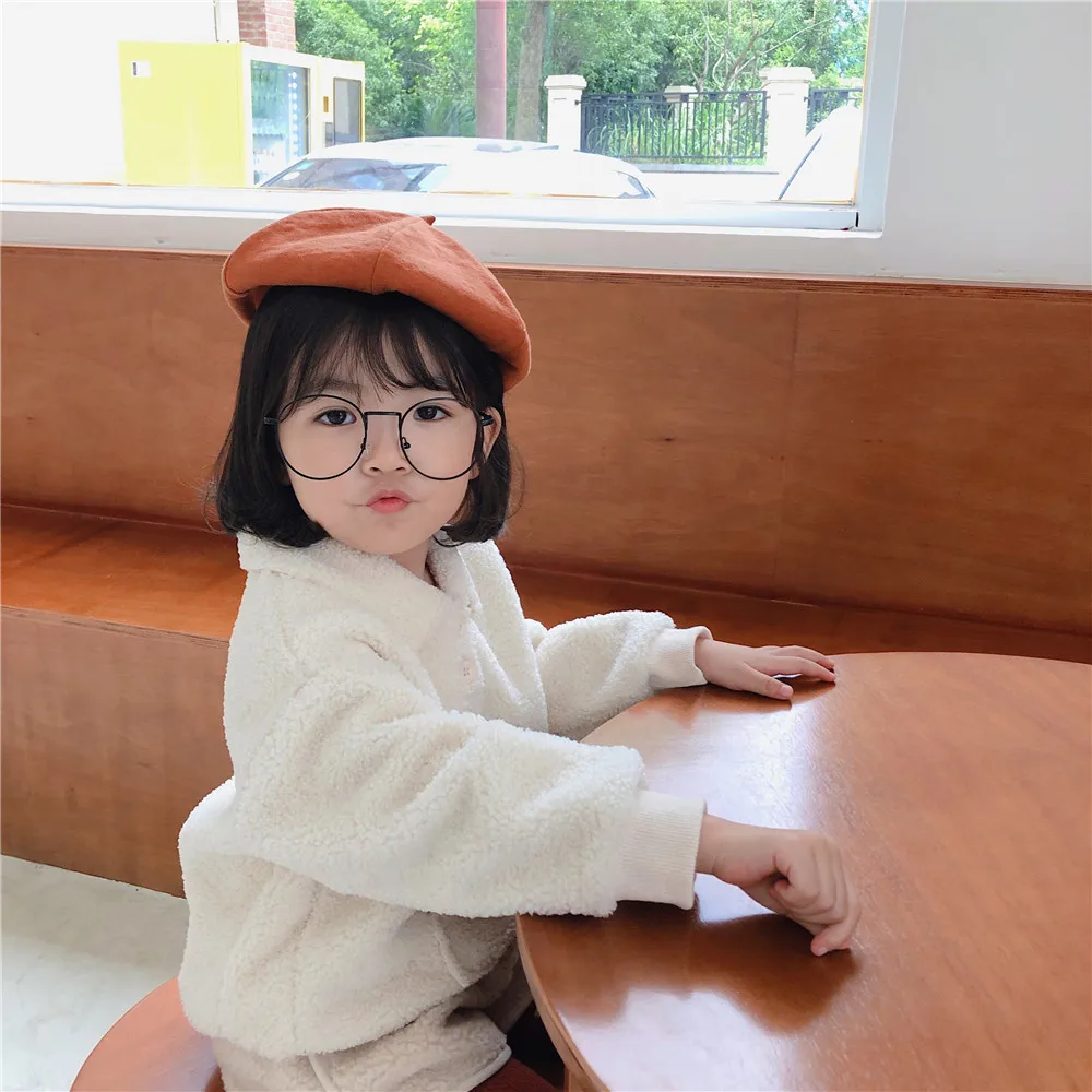 Новинка года; зимние детские шерстяные шорты в Корейском стиле однотонные плотные теплые короткие штаны с карманами для маленьких мальчиков и девочек