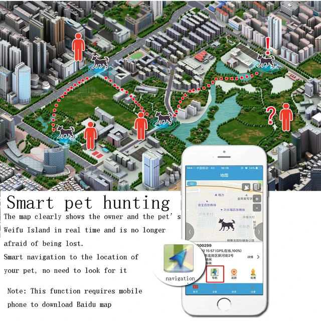 Nuevo localizador de perro por GPS LBS mascotas Rastreador Mini GPS inteligente para perro gato en tiempo Real aplicación localizador Rastreador 5