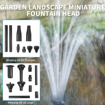 

Solar Powered Sprinklers Accessories Waterfalls Sprayer Head Set Water Pump Fountain Pond Plastic Nozzle Garden Decoration Tools