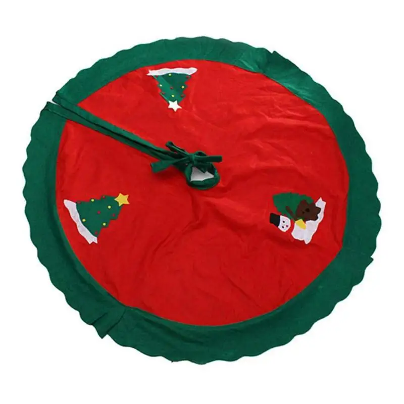 Рождественская елка юбка Снежинка орнамент домашний коврик Праздничная вечеринка Декор - Цвет: 90cm