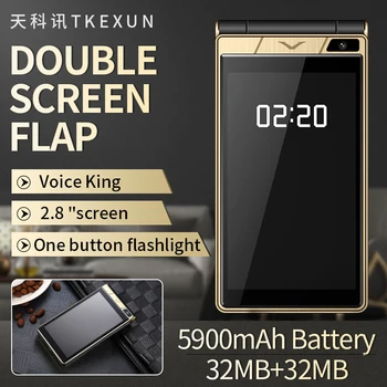

Original Flip Big Keyboard 2.8" Touch Display Long Standby Camera MP3 Redcording Radio BT SOS Bright Russian H-Mobile