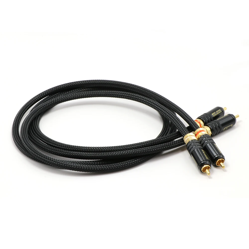 Пара кабелей Rca высшего качества посеребренный RCA кабель Папа папа|audio cable|audio rca