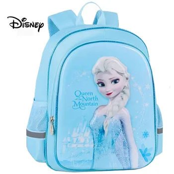 

Authentic Disney child school bag Grade 1-6 child Cartoons 3D Three-dimensional Glossy waterproof Lighten up Shoulders backpack