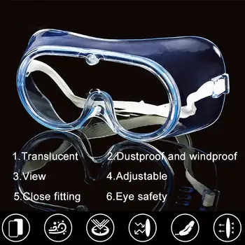 

Anti-virus Goggles Workplace Eyes Protection Glasses Eyewear Anti-dust Eyepiece Anti-Fog Splash Oil-Splash Glasses for adult kid