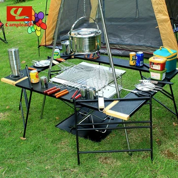

Outdoor barbecue table can be spliced net table camping portable folding table self-driving portable picnic table