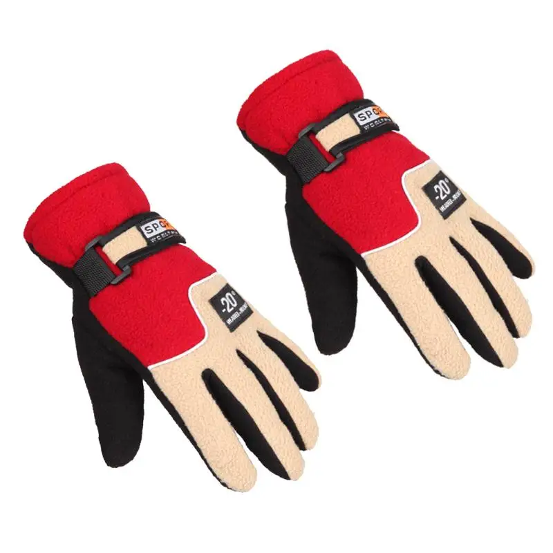 Woman Red Мотоциклетные Перчатки Motocicleta Guantes, зимние теплые, полный палец, спортивные, для езды на мотоцикле, лыжах, снега, сноуборде, Glves, для мужчин/женщин - Цвет: Woman Red
