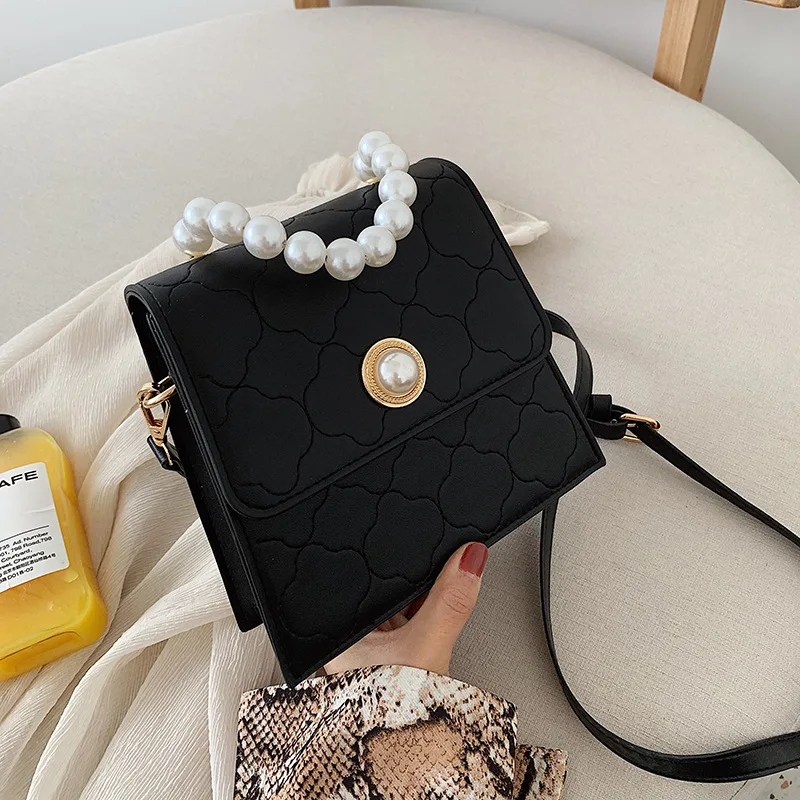 

Pearl Tote bag 2019 Fashion New Simple Designer Women Handbag Chic Small Shoulder Messenger bags Evening Party Clutch and Purse