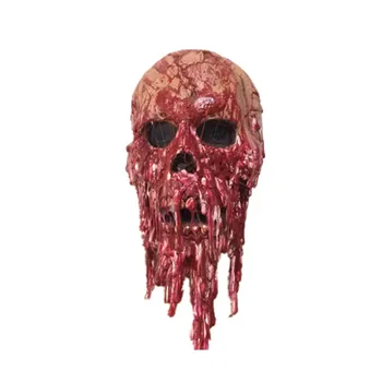

Bloody Melting Face Adult Latex Costume Walking Dead Halloween Tricky and scary decoration mascarillas маски от короновируса