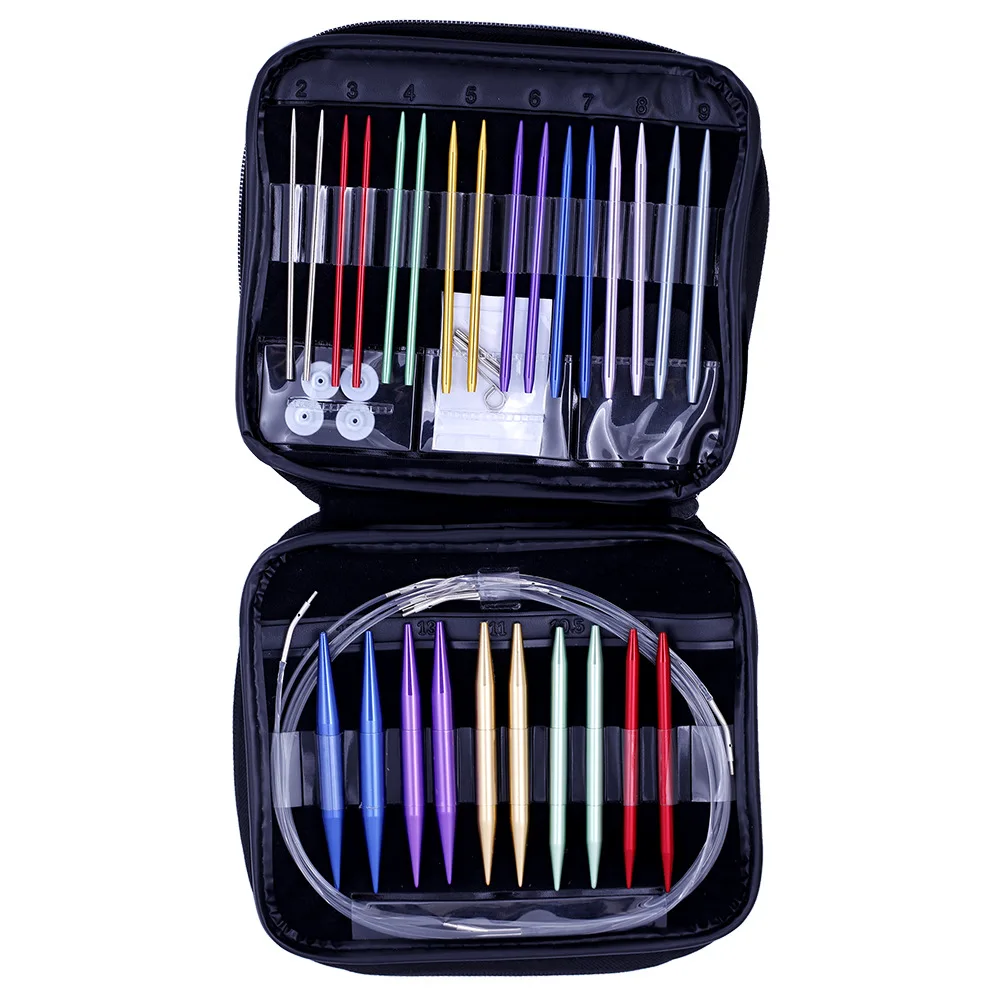 ^*Best Offers 26PCS 13 Size Crochet Hook Set Circular DIY Knitting Needles Change Head Needle for Women DIY Craft Sewing Accessories with Case ^*Best Offers 26PCS 13 Size Crochet Hook Set Circular DIY Knitting Needles Change Head Needle for Women DIY Craft Sewing Accessories with Case