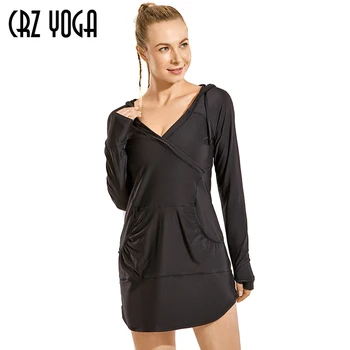 

CRZ YOGA Women's UPF 50+ Quick Dry Swimsuit Cover Ups Long Sleeve Shirts Lightweight Workout Hoodies