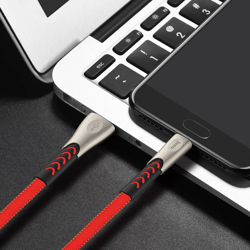 HOCO U48, 20 шт./лот,, 1,2 м, Прочный USB кабель для iPhone, кабель типа C, микрокабель для samsung, USB C, провод зарядного устройства