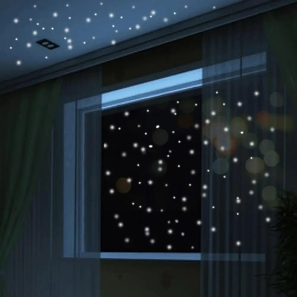 Luminous Dot Wall Stickers 407PCS DIY Pattern Glow in The Dark Dots Stickers Kids Bedroom Ceiling Wall Decoration Decals