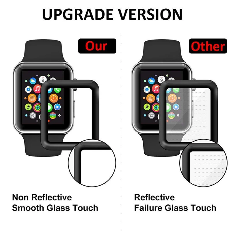 Защитная пленка из закаленного стекла для Apple Watch Series 3 2 1 38 мм 42 40 44 мм|Защита