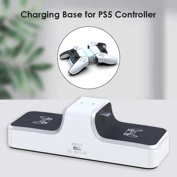 

Dual USB C Charging Dock Station Stand for PS5 Wireless Controller Power Dock with USB A Ouput Port for PlayStation 5 DualSense