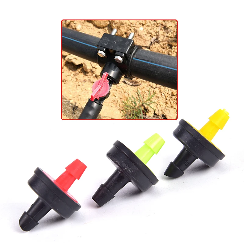 Flow Pressure Compensating Emitter Self-cleaning Durable Drip Irrigations 20PCS