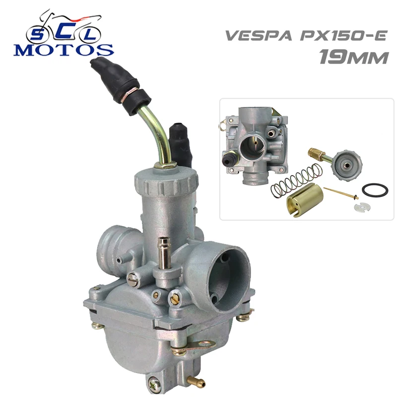Карбюратор для мотоцикла sclmoto Carb Mikuni VM16 19 мм подходит 100 200cc Piaggio Vespa PX150 E PX 150 Motor ATV