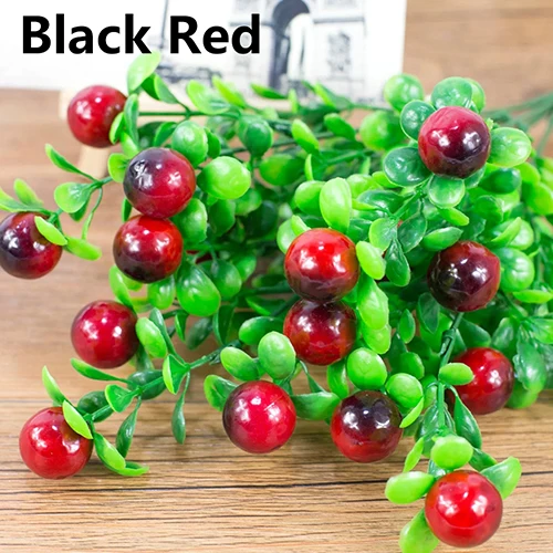 1Pc 6 Branches 18 Heads Artificial Fruits Home Garden Decoration DIY Art Artificial Fruits