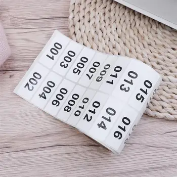 

1-500 Numbers Consecutive Number Labels Inventory Stickers Product Claiming Labels