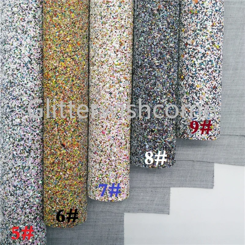 Glitterwishcome 21X29 см A4 Размер блестящая ткань кожа, плотная блестящая кожа, искусственная ткань из искусственной кожи винил для бантов, GM566B