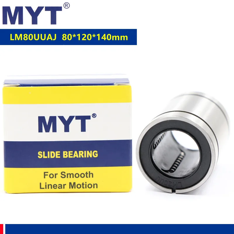 

1pcs MYT high precision LM80UUAJ LM80UU-AJ 80mm AJ 80*120*140 mm Adjustable Linear Bushing Bearing LM80AJ 3D Printer CNC Parts