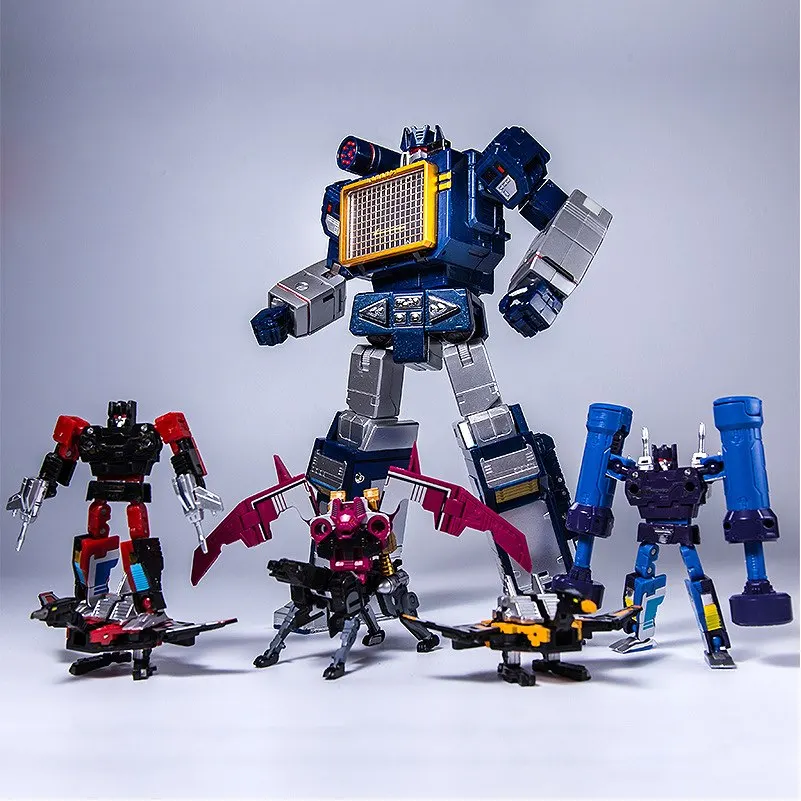Transformation G1 THF THF01J Soundwave One Tape Walkman MasterPiece KO MP13 Oversize 23CM Alloy Action Anime Figure Robot Toys