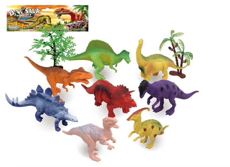 

Children Simulated Dinosaur Models Plastic Toy Set Garage Kit Static Dinosaur Model Stall Toy