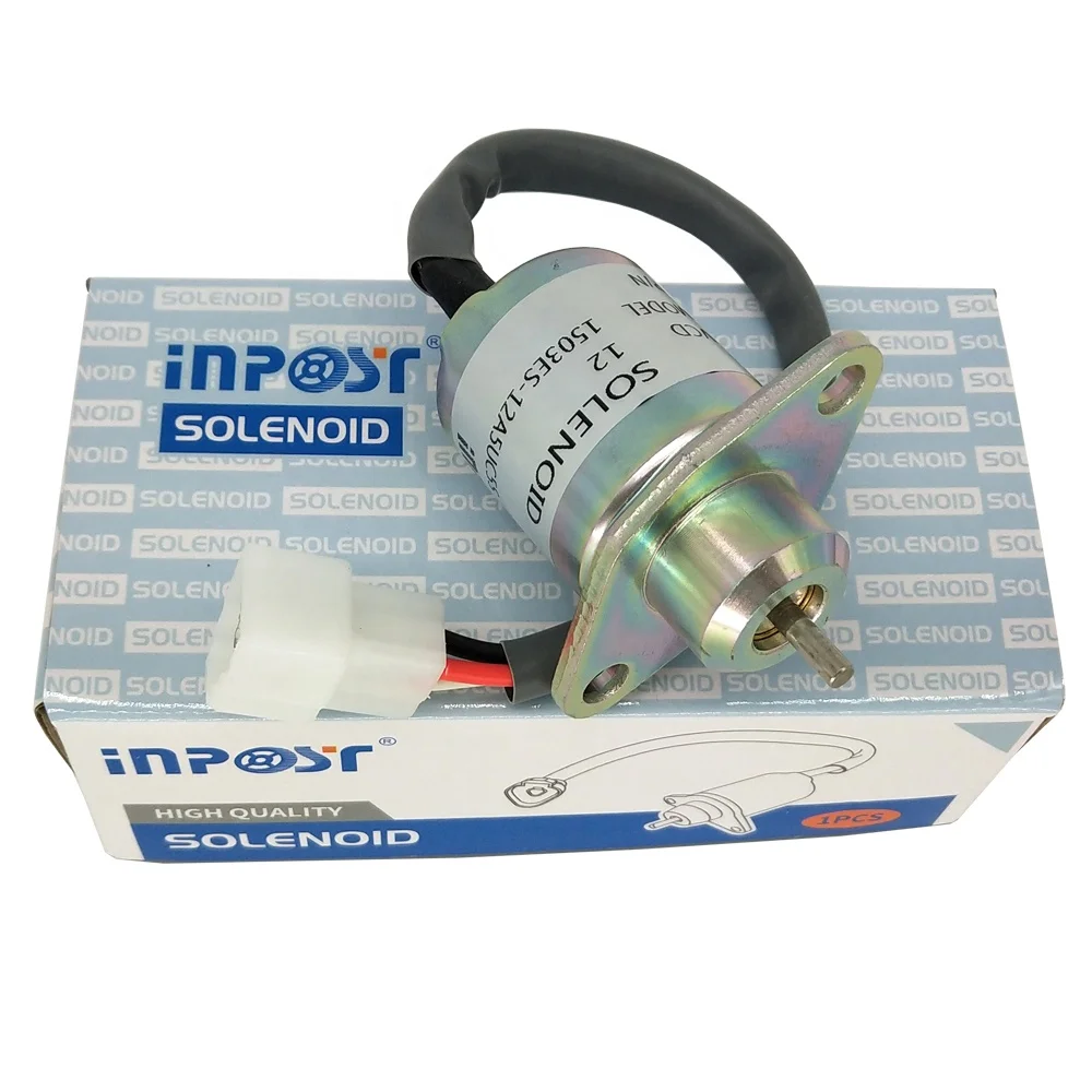

1503ES-12A5UC5S SA-4569-T 12v Fuel Shutoff Solenoid For Kubota 05 series D905 D1005 V1205 V1305 V1505 17594-6001-4 17454-60010