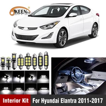 ##Special Price 9Pcs White LED Lamp Car Bulbs Interior Package Kit For Hyundai Elantra 2011-2017 Map Dome Trunk License Plate Light ##Special Price 9Pcs White LED Lamp Car Bulbs Interior Package Kit For Hyundai Elantra 2011-2017 Map Dome Trunk License Plate Light