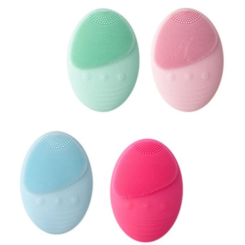Facial Cleansing Brush,Electric Cleansing Brush Skin Care Tool Waterproof Silicone Face Scrub Brush Pore Cleanser