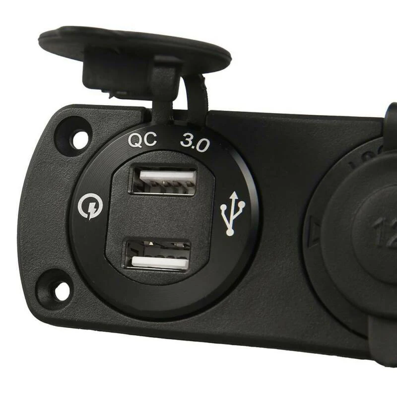 1pc 12/24V ڵ    2 USB   On/Off ġ г ڵ Ʈ DIY ǰ ׼