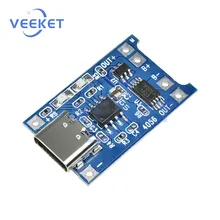 

5PCS TC4056A Lithium Battery Charger Module TYPE C USB 5V 1A Charging Board With Protection Functions PCB For Arduino DIY