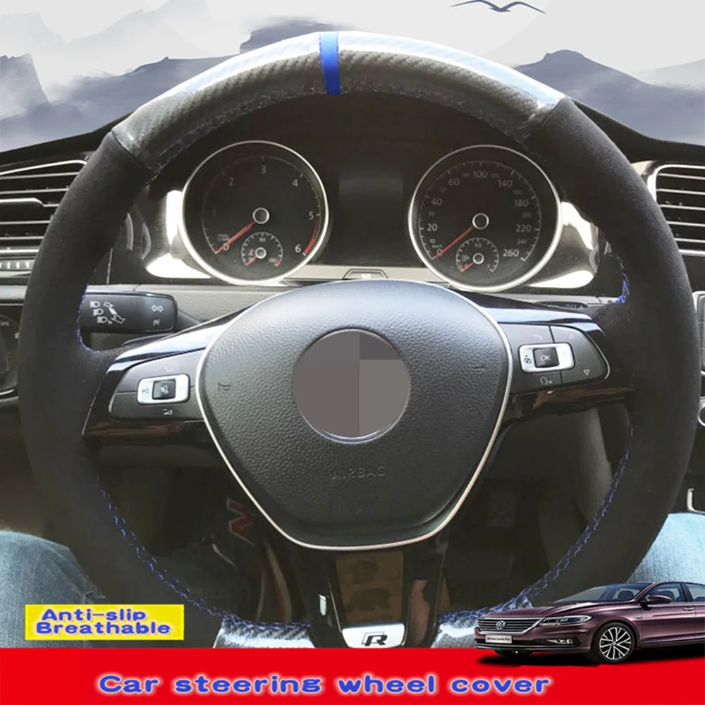 Чехол на руль для Volkswagen VW Golf 7 Mk7 Polo Jetta Passat B8|Чехлы руль| |