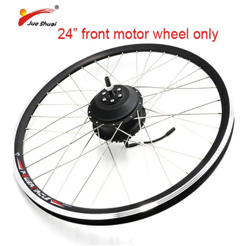 24inch only motor Электрический велосипед конверсионный Комплект 36 В 350 Вт без батареи Ebike комплект концентратор велосипед с электродвигателем комплект Электрический колесный набор преобразования для электрического велосипеда - Цвет: 24inch only motor