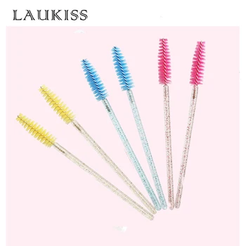 

100Pcs Disposable Crystal Eyelash Brush Mascara Stick Applicator Propeller Eyebrow Makeup Brushes Set Makeup Tools LAUKISS