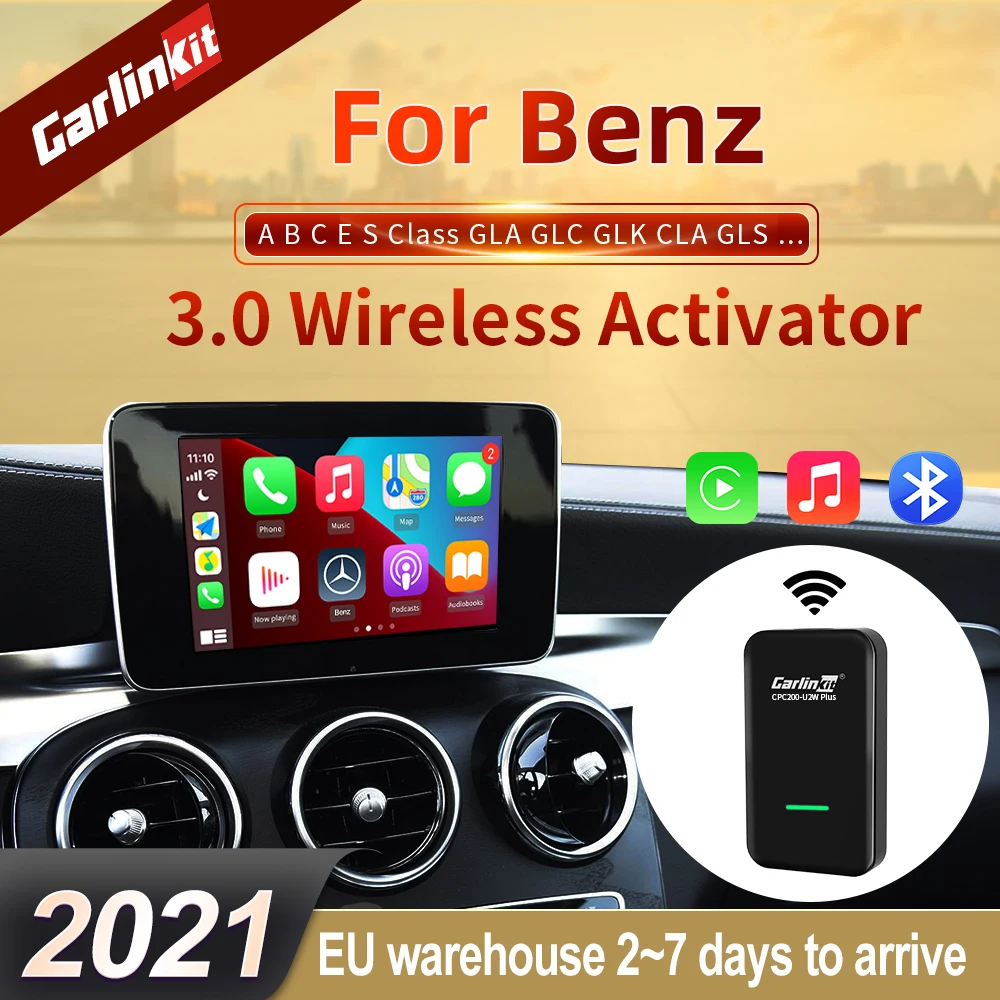 Carlinkit 3 0 Новинка 2021 Apple беспроводной адаптер Carplay ключ автоподключение для Benz