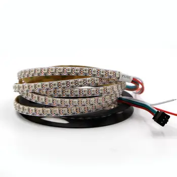 

[Seven Neon]WS2813/WS2812B/SK6812 MINI 3535 SMD addressable RGB led pixel strip DC5V 8mm 144LEDs/m 144pixels WHITE PCB