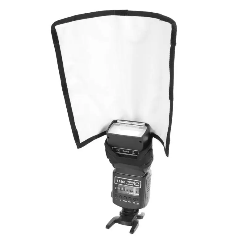 Рассеиватель для вспышки Высококачественный портативный светильник простой складной софтбокс для камеры фотовспышка светильник софтбокс с отражателем