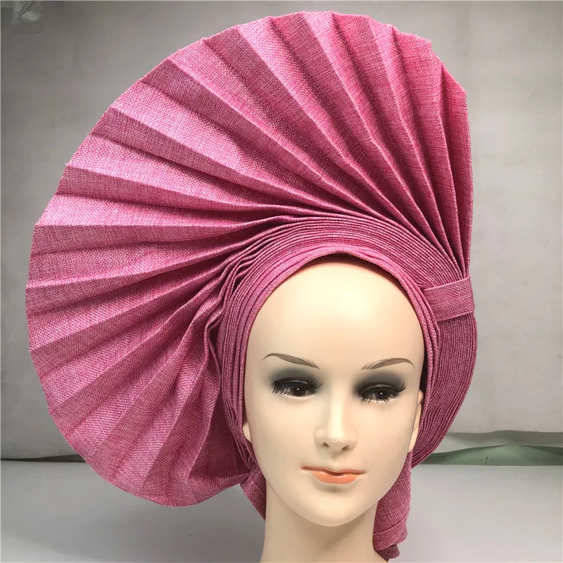 Нигерийские головные уборы aso oke auto gele африканские ткань женская головная повязка