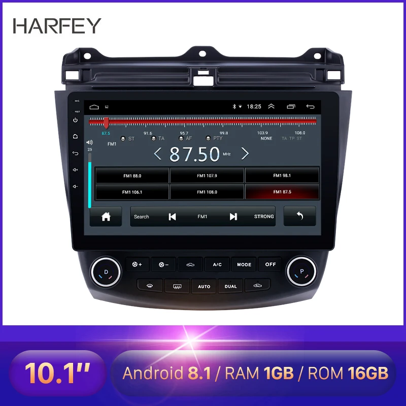 Головное устройство Harfey 10 1 дюймов GPS навигация Android 9 автомобильное радио