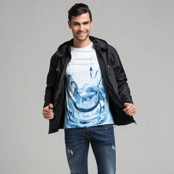 

Men's Thin Jacket Outdoor Man Hooded Clothes And Jackets Casual Male Sunscreen Jacket 4XL Men Coat 2020 Autumn